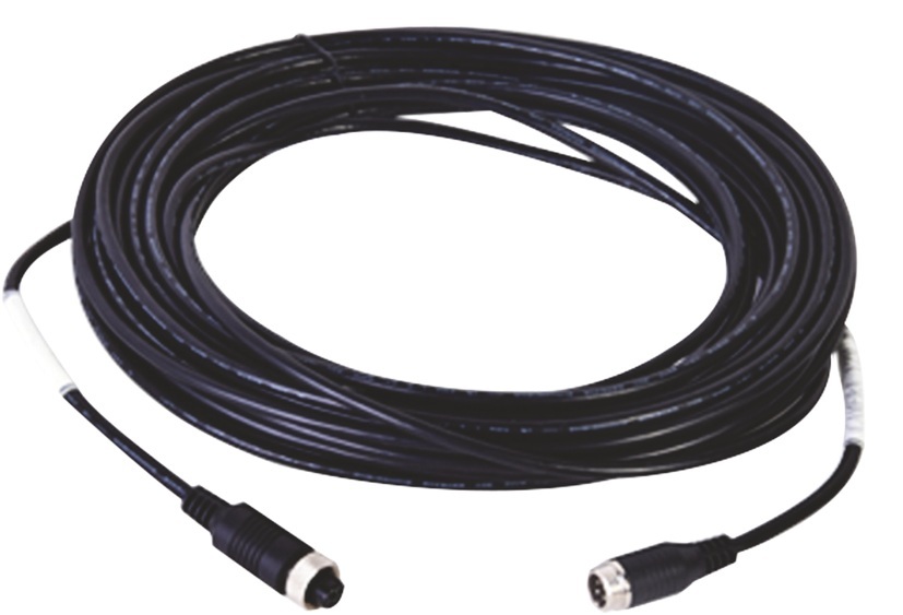Cable Extensor / Hikvision AE-MC0201-14| 2503 - Cable extensor de vídeo y audio de 14 Metros, Conector: Tipo Aviación de 4 pines, Material: M12-4S con protección ambiental, Color: Negro, Compatible con cámara TURBO Móvil HIKVISION