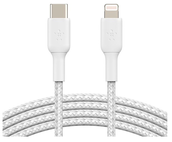 Cable USB-C a Lightning de 1m / Belkin CAA004bt1MWH | 2604 – Belkin CAA004bt1MWH es un cable diseñado para carga rápida y transferencia de datos, cuenta con conector USB-C a Lightning, certificación MFi de Apple, soporta carga de iPhone 14 hasta el 50%
