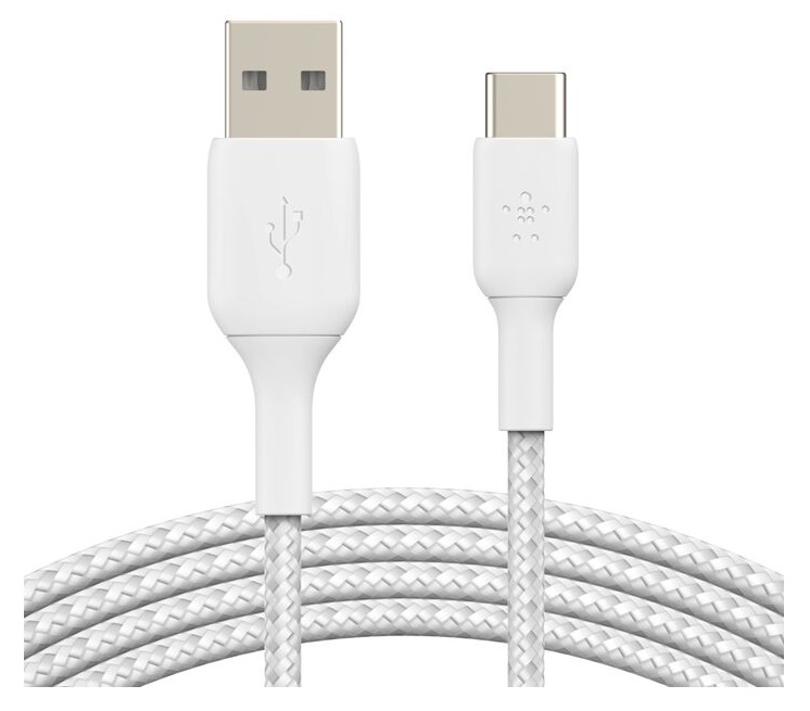 Cable USB-C a USB-A 15W de 2m / Belkin CAB002bt2MWH | 2604 – Belkin CAB002bt2MWH es un cable diseñado para carga y sincronización de datos, cuenta con conectores USB-A a USB-C, soporta carga rápida estándar de hasta 15 W, certificación USB-IF