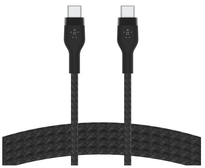 Cable USB-C 60W de 2m / Belkin CAB011bt2MBK | 2604 – Belkin CAB011bt2MBK es un cable de carga diseñado para proporcionar máxima durabilidad y flexibilidad a dispositivos USB-C, soporta carga rápida de hasta 60W, velocidad de transferencia de 480 Mbps