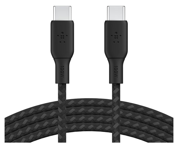 Cable USB-C 100W de 2m / Belkin CAB014bt2MBK | 2604 – Belkin CAB014bt2MBK es un cable de carga diseñado para suministrar energía a dispositivos de alta potencia, soporta una carga rápida de hasta 100W, velocidades de transferencia de datos de 480 Mbps