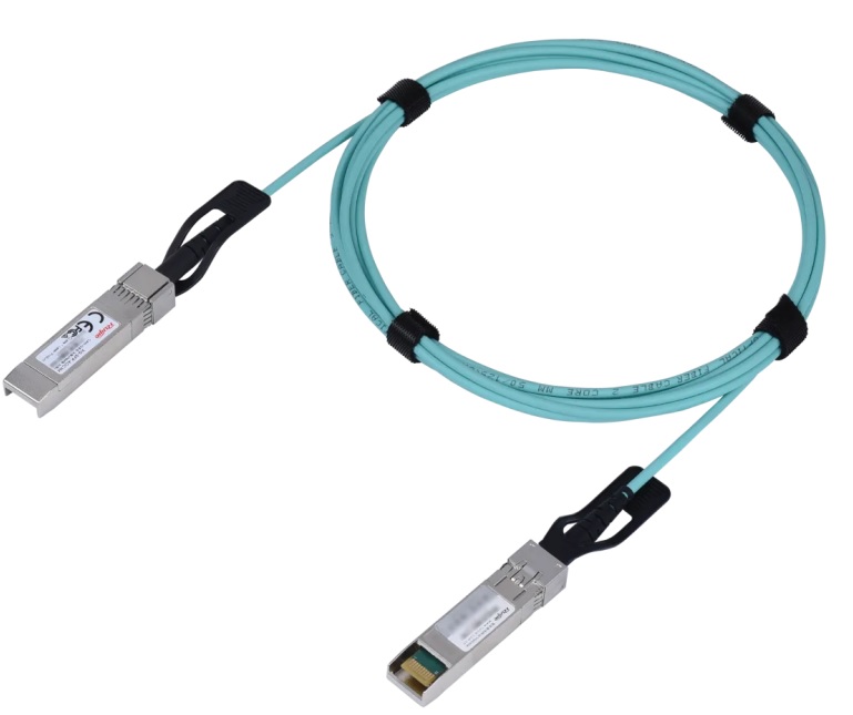 Cable SFP+ 10G de 1m / Ruijie XG-SFP-AOC1M | 2508 - Ruijie XG-SFP-AOC1M es un cable óptico activo (AOC) de 1m con conectores SFP+ a SFP+, diseñado para enlaces de alta velocidad (10G) en distancias cortas, especialmente dentro de racks o entre equipos