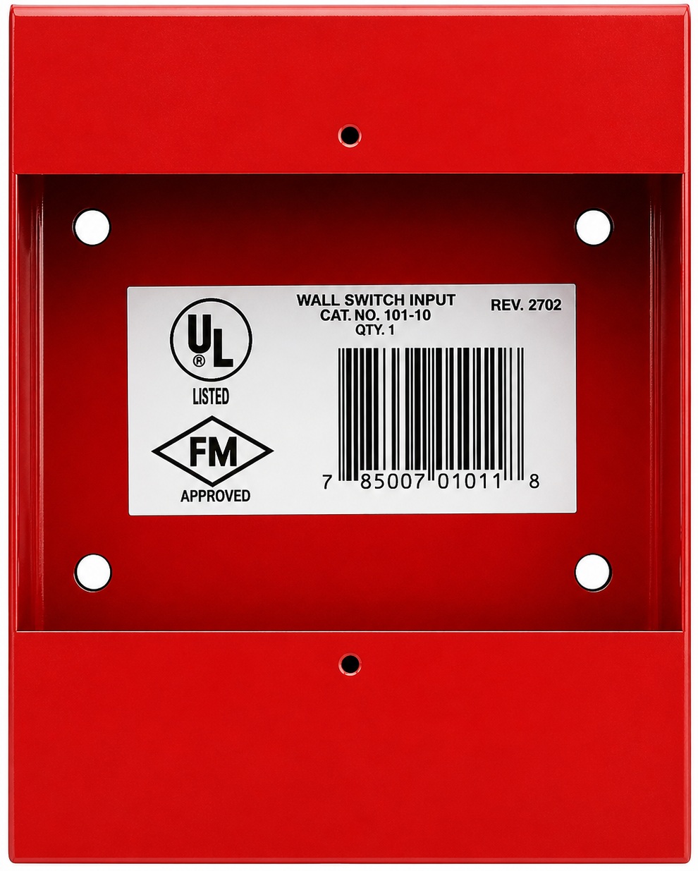 Fire-Lite SB-10 / Caja de Montaje Superficial | 2604 – Fire-Lite SB-10 es una caja de montaje diseñado para la instalación superficial de estaciones manuales de la serie BG-12, cuenta con una construcción robusta en policarbonato resistente a impactos