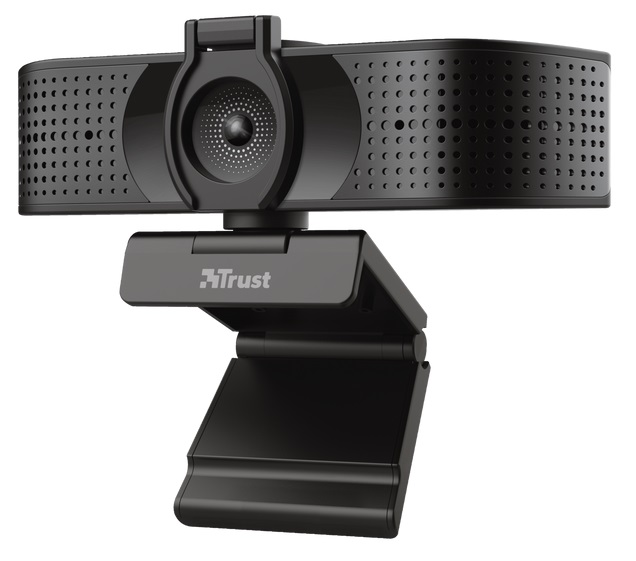 Camara Web UHD - Trust Teza 4k | 2304 – 24280 / Webcam 4K Ultra HD, Frecuencia hasta 30fps, Resolución de imagen 3840 x 2160, Resolución de video 3840 x 2160, Conectividad USB 2.0, Micrófono dual incorporado, Campo de visión diagonal: 74°