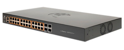 Switch 24-Puertos PoE / Cambium EX1028-P | 2609 - Cambium Networks cnMatrix EX1028-P MXEX1028PXB0 es un switch administrable de capa L2 con seguridad de acceso mejorada, Puertos Ethernet: 24 × 10/100/1000 Mbps PoE+, Uplinks: 4 × SFP de 1 Gbps