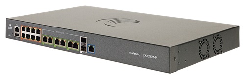 Switch 14-Puertos PoE / Cambium EX2016M-P | 2609 - Cambium Networks cnMatrix EX2016M-P MXEX2016MXPA00 es un switch administrable de capa L2/L3 con conectividad multigigabit, Puertos Ethernet: 8 × 10/100/1000 Mbps PoE+ y 6 × 100/1000/2500 Mbps PoE