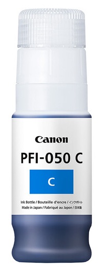 Tinta Canon PFI-050C / Cian - 70 ml | 2607 – Canon PFI-050C 5699C001AA es un tanque de tinta original diseñado con tecnología de inyección de tinta a base de pigmento cian para proporcionar impresiones nítidas, duraderas y de alta definición.
