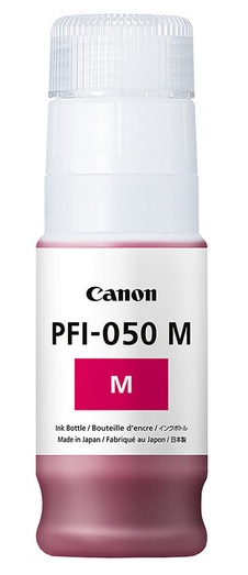 Tinta Canon PFI-050M / Magenta - 70 ml | 2607 – Canon PFI-050M 5700C001AA es un tanque de tinta original diseñado con tecnología de inyección de tinta a base de pigmento magenta para proporcionar impresiones nítidas, duraderas y de alta definición