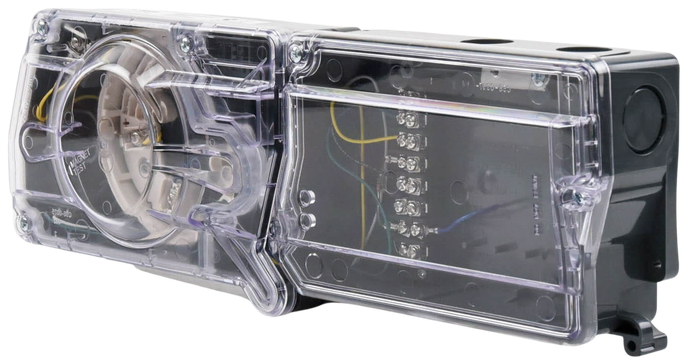 Carcasa para Detector de Ducto / System Sensor DNR | 2604 – System Sensor DNR es una carcasa para detector de ducto diseñado para la detección de humo en sistemas de ventilación y aire acondicionado, compatible con detectores de la serie InnovairFlex