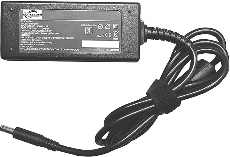 Cargador para Dell Latitude 3410 | 2500 - Adaptadores de Corriente para Laptop Dell Latitude 3410. Voltaje de Entrada 100 - 220 VAC. Incluye cable de alimentación. 