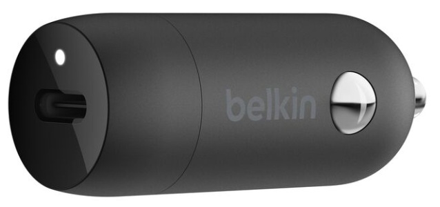Cargador de vehículo de 20W + Cable / Belkin CCA003bt04BK | 2604 – Belkin CCA003bt04BK Cargador para automóvil diseñado para carga rápida de dispositivos móviles, potencia 20W USB-C Power Delivery 3.0, conector USB-C, incluye cable USB-C a Lightning