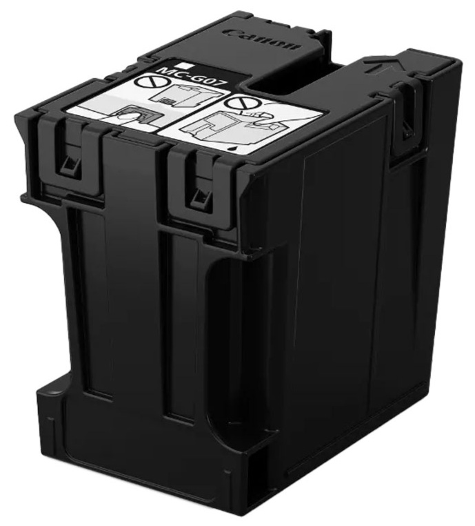 Cartucho de mantenimiento / Canon MC-G07 | 2607 – Canon MC-G07 6799C001AA es una caja de mantenimiento original diseñada para almacenar el exceso de tinta desperdiciada durante los ciclos de limpieza del cabezal de impresión y rutinas de encendido