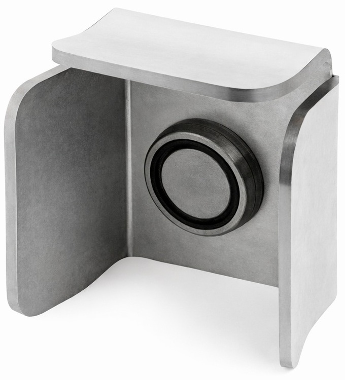 Cazoleta Superior / Comunello 199-60 Grande | 2604 - Comunello 199-60 10704710 Cazoleta superior diseñada para actuar como receptor y estabilizador en el cierre de puertas batientes, estructura de acero en estado bruto para facilitar la soldadura