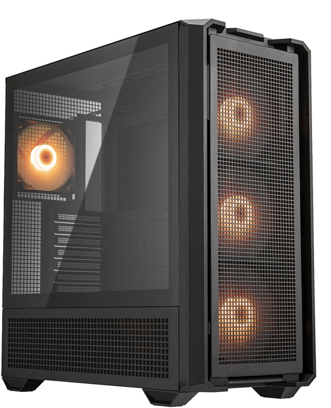 Chasis Full Tower / Cougar MX600 | Caja de torre completa 3857C90-0001 compatible con placa base Mini ITX, Micro ATX, ATX, CEB & E-ATX, Bahías: 1 de 3.5'' & 3+1 de 2.5'', Ranuras de expansión: 8 Horizontal & 3 Vertical, Máximo de ventiladores: 9