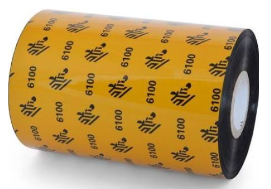 Cinta de Cera-Resina – Negro / Zebra 06100BK06045 | 2607 – Zebra 06100BK06045 es una cinta térmica original de cera-resina de excelente calidad de impresión y resistencia al tallado para impresoras industriales. Serie de cinta: 6100 Wax/Resin