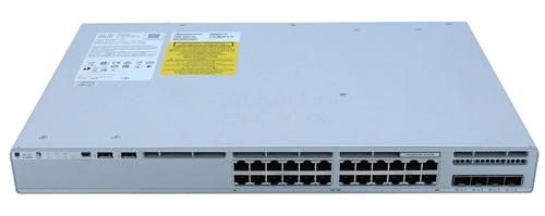 Switch 24-Puertos PoE / Cisco Catalyst C9200L-24P-4X | 2609 - Cisco Catalyst C9200L-24P-4X-E es un switch administrable de acceso con Network Essentials, Puertos de acceso: 24 × 10/100/1000 PoE+, Uplinks: 4 × 1/10G fijos, Conmutación: 128 Gbps