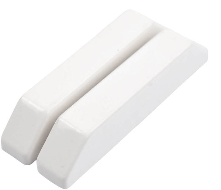 Contacto Magnético / SFIRE SF-2034 | 2507 - Contacto magnético para instalación empotrada en puertas y ventanas, Cable calibre 18, Separación entre orificios: 53 mm, Dimensiones switch: 66 x 11 x 14 mm, Dimensiones de Imán: 66 x 11 x 14 mm, GAP: 30 mm