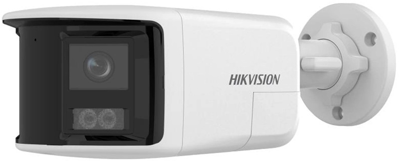 Cámara IP 6MP Panorámica / Hikvision DS-2CD1T63G2P-LIUF-SRB | 2603 - Hikvision DS-2CD1T63G2P-LIUF/SRB es una cámara de seguridad diseñada para vigilancia panorámica y disuasión activa, incorpora dos lentes de 2.8 mm para una imagen unificada de 180°