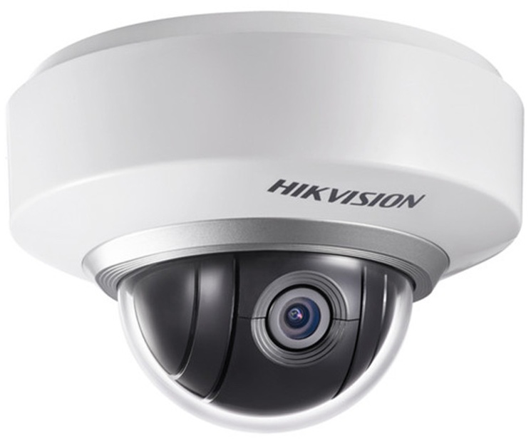 Cámara IP 1MP Domo PTZ / Hikvision DS-2DE2103DE3-W(US) | 2603 - Hikvision DS-2DE2103DE3/W(US) es una cámara PTZ para interiores diseñada para vigilancia discreta con movimiento horizontal y vertical, incorpora sensor CMOS 1 megapíxel, lente varifocal