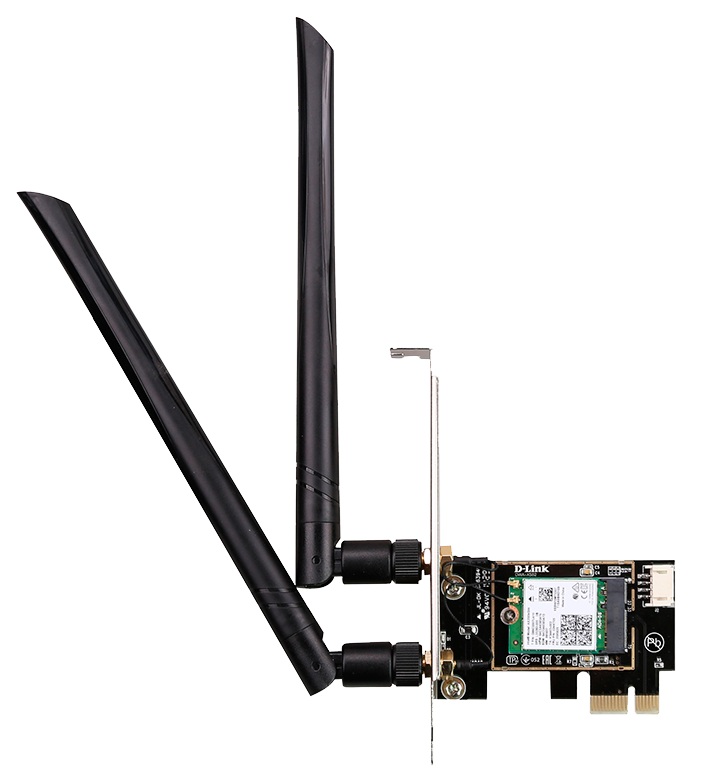 Adaptador de Red Wi-Fi 6 PCIe / D-Link DWA-X582 | 2606 – D-Link DWA-X582 adaptador de red diseñado para agregar conectividad inalámbrica de alta velocidad a computadoras de escritorio, tecnología de sexta generación, velocidad combinada 3000 Mbps