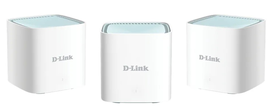 Router Mesh Wi-Fi 6 de 1.5 Gbps / D-Link M15-3 | 2606 – D-Link M15-3 es un router (Pack x3) diseñado para redes de malla domesticas, velocidad inalambrica combinada 1.5 Gbps, tecnologia Wi-Fi 6 doble banda, memoria RAM 256MB y memoria flash 128MB