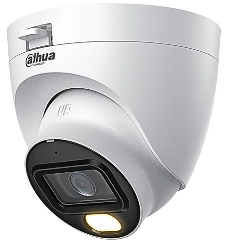 Cámara HDCVI Eyeball / Dahua DH-HAC-HDW1509TLQN-A-LED | 2609 – Dahua Security  Dahua DH-HAC-HDW1509TLQN-A-LED es una cámara HDCVI Eyeball Full-color NTSC de 5 MP, Resolución: 2.880 × 1.620, Iluminación mínima: 0,001 lux @ F1.0; 0 lux con luz cálida