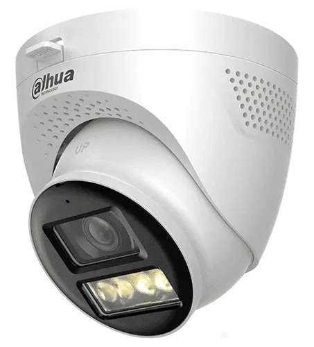 Cámara HDCVI Eyeball / Dahua DH-HAC-HDW1801TN-IL-A | 2609 – Dahua DH-HAC-HDW1801TN-IL-A es una cámara HDCVI Eyeball Smart Dual Light NTSC de 8 MP, Sensor de imagen: CMOS 4K, Resolución máxima: 3.840 × 2.160, Iluminación mínima: 0,01 lux @ F2.0 color