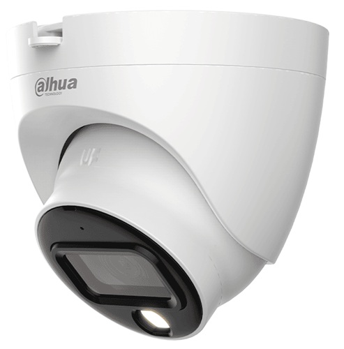 Cámara HDCVI Eyeball / Dahua DH-HAC-HDW1809TLMN-A-LED | 2609 – Dahua DH-HAC-HDW1809TLMN-A-LED es una cámara HDCVI Eyeball Full-color NTSC de 8 MP, Resolución máxima: 3.840 × 2.160, Lente: Focal fija, Distancia focal: 2,8 mm, Iluminación: Luz cálida