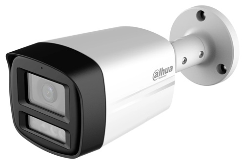 Cámara HDCVI Bullet / Dahua DH-HAC-HFW1200TLMN-IL-T | 2609 – Dahua DH-HAC-HFW1200TLMN-IL-T es una cámara HDCVI Bullet Smart Dual Light NTSC de 2 MP con audio bidireccional, Sensor de imagen: CMOS de 2 MP, Resolución máxima: 1.920 × 1.080