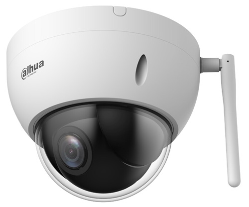 Cámara IP PTZ / Dahua DH-SD22404DB-GNY-W | 2609 – Dahua DH-SD22404DB-GNY-W Cámara PTZ IP WizSense con Wi-Fi, Resolución: 4 MP, Sensor de imagen: CMOS STARVIS™ de 1/2,8″, Resolución máxima: 2.560 × 1.440, Zoom óptico: 4×, Distancia focal: 2,8–12 mm