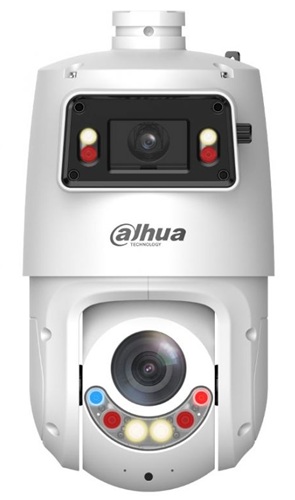 Cámara PTZ 4+4 MP / Dahua DH-SDT4E425-4F-GB-A-PV1-S2 | 2610 – Dahua DH-SDT4E425-4F-GB-A-PV1-S2 es una cámara PTZ con Canal panorámico 4 MP, Canal de detalle 4 MP, Sensores CMOS 1/2,8″, Resolución máxima 2.560 × 1.440 por canal, Zoom óptico 25x