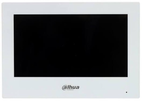 Monitor interior IP y Wi-Fi / Dahua DHI-VTH2621GW-WP | 2610 – Dahua DHI-VTH2621GW-WP es un monitor interior IP y Wi-Fi con Pantalla TFT táctil capacitiva de 7″ y resolución de 1.024 × 600, Decodificación de video H.265/H.264, Procesador integrado