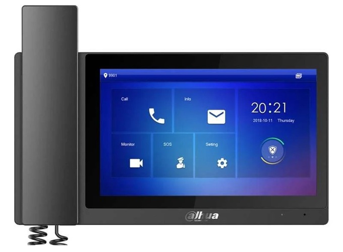 Monitor interior IP y Wi-Fi con auricular / Dahua DHI-VTH5421E-H | 2610 – Dahua DHI-VTH5421E-H es un monitor interior IP y Wi-Fi con auricular con Pantalla táctil TFT de 7″ y resolución de 1.024 × 600, Sistema Linux integrado, Compatibilidad ONVIF