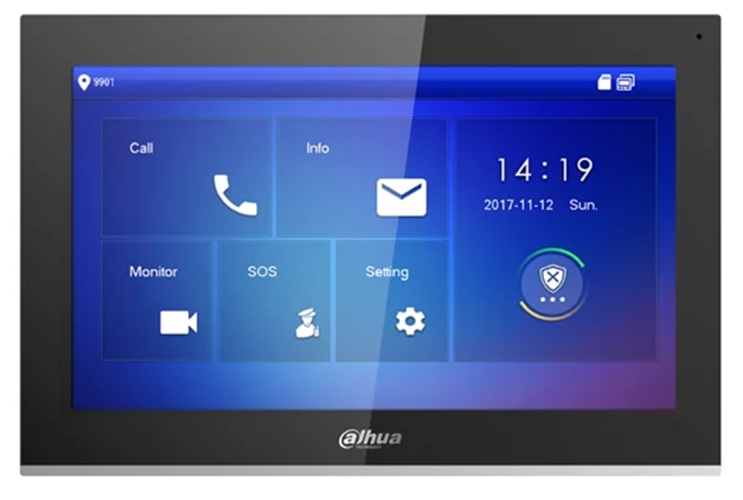 Monitor interior IP / Dahua DHI-VTH5441G | 2610 – Dahua DHI-VTH5441G es un monitor interior IP con Pantalla táctil capacitiva TFT de 10″ y resolución de 1.024 × 600, Sistema Linux integrado, Video H.264, Audio bidireccional G.711a/G.711Mu/G.711u/PCM