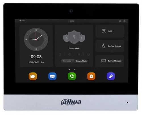 Monitor para videoportero / Dahua DHI-VTH8A21KMS-W | 2610 – Dahua DHI-VTH8A21KMS-W es un monitor interior IP y Wi-Fi con Procesador integrado, Android 8.1, Pantalla TFT capacitiva de 7″ a 1.024 × 600, Audio bidireccional G.711a/G.711u/PCM