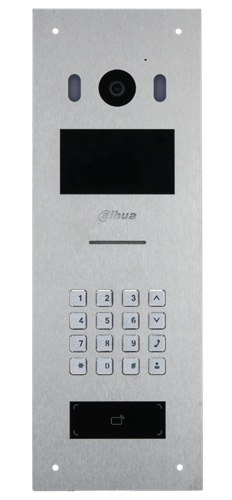 Videoportero IP / Dahua DHI-VTO6521K-S2 | 2610 – Dahua DHI-VTO6521K-S2 es una estación de puerta IP con Pantalla LCD de 4,3″ y resolución de 800 × 480, Cámara CMOS de 2 MP, Rango dinámico WDR de 120 dB, Compresión H.264 y H.265, Audio bidireccional