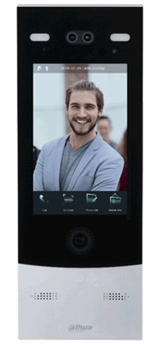 Videoportero IP con reconocimiento facial / Dahua DHI-VTO7531G-S3 | 2610 – Dahua DHI-VTO7531G-S3 es una estación de puerta IP con reconocimiento facial con Pantalla táctil capacitiva de 8″ a 800 × 1.280, Cámara dual CMOS de 2 MP, WDR de 120 dB