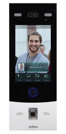 Videoportero IP con reconocimiento facial / Dahua DHI-VTO7541G-S3 | 2610 – Dahua DHI-VTO7541G-S3 es una estación de puerta IP con reconocimiento facial con Pantalla táctil capacitiva de 8″ a 800 × 1.280, Cámara dual CMOS de 2 MP, WDR de 120 dB