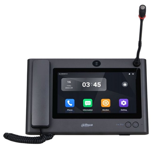 Estación maestra para videoportero / Dahua DHI-VTS8A40B-CG | 2610 – Dahua DHI-VTS8A40B-CG es una estación maestra con Pantalla táctil capacitiva TFT de 10″ y resolución 1024 × 600, Sistema Android 11, Cámara CMOS 5MP, Video H.264/H.265 a 720p