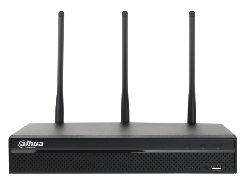 NVR W-Fi   4-Canales - Dahua NVR4104HS-W-S2 | NVR Dahua para CCTV, 4 Cámaras, Resolución hasta 5MP, Compresion H.264, Velocidad 80 Mpbs, Dual Band 2.4Ghz & 5Ghz, HDMI & VGA, Audio: 1 Entrada / 1 Salida, Soporta 1 HDD Hasta de 6TB. Garantía 1 Año.