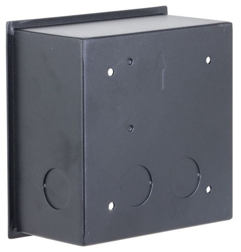 Caja de montaje empotrado para un módulo / Dahua VTM79 | 2610 – Dahua VTM79 Caja de montaje empotrado para un módulo con Construcción en aleación de aluminio, Tratamiento superficial mediante pintura en polvo, Acabado negro, Instalación empotrada