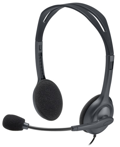 Diadema Logitech H111 / 3.5 mm | 2109 - 981-000612 / Diadema 3.5 mm, Sonido Estéreo, Micrófono Bidireccional, Impedancia: 32 ohmios, Sensibilidad (auricular): 100 dB +/-3 dB, Sensibilidad (micrófono): -58 dBV/µBar, -38 dBV/Pa +/- 4 dB, 162 x 144 x 46 mm