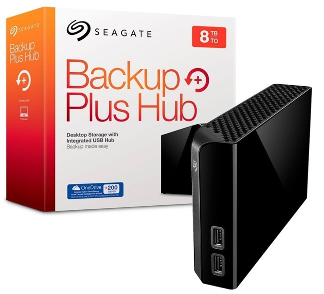 Disco Externo Seagate Backup Plus Hub STEL8000100 / 8TB USB 3.0 | 2203 - Disco Externo con capacidad de 8TB, Formato 3.5'', Velocidad  160 MB/s, Puerto: USB 3.0 (3.1 Gen 1), NTFS driver for Mac, Dashboard Backup, Compatible Windows, Android & Mac