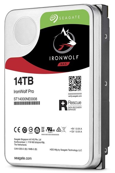 Disco Duro 14TB NAS / Seagate IronWolf Pro ST14000NE0008 | 2305 - Disco Duro para NAS Seagate IronWolf Pro, Capacidad 14TB, Formato 3.5'', 7200 rpm, Interface SATA III 6 GB/s, Caché 256MB, Velocidad de Transferencia hasta 250 MB/s 