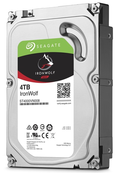 Disco Duro Seagate IronWolf ST4000VN008 / 4TB NAS | 2203 - Disco para NAS Seagate IronWolf, Formato 3.5'', 5900rpm, Interface SATA III 6 Gb/s, Memoria Caché 64MB, Velocidad de transferencia 180 MB/s