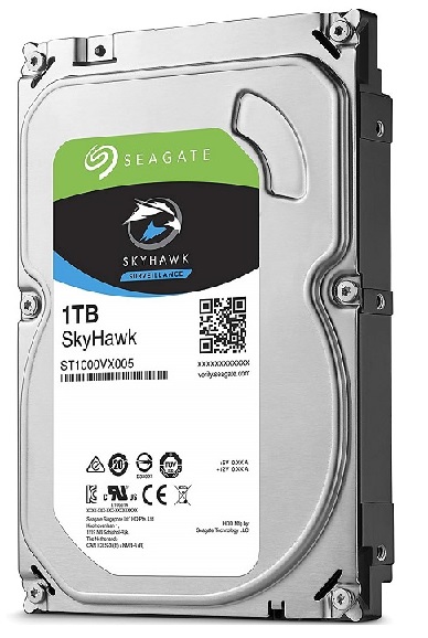 Disco Duro  1TB Videovigilancia / Seagate SkyHawk | 2305 - ST1000VX005 / Disco Duro para Videovigilancia Seagate SkyHawk (Surveillance), Formato 3.5'', Interface SATA III 6 Gb/s, 5900rpm, Memoria Caché 64GB, Transferencia hasta 180Mb/s, Uso 7x24