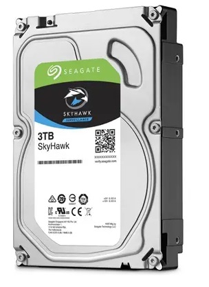 Disco Duro Seagate SkyHawk ST3000VX009 / 3TB CCTV | 2203 - Disco Duro para Videovigilancia Seagate SkyHawk (Surveillance), Formato 3.5'', Interface SATA III 6 Gb/s, 5900rpm, Memoria Caché 256GB, Velocidad de Transferencia hasta 180Mb/s, Uso 7x24