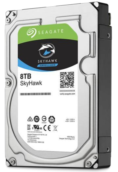 Disco Duro Seagate SkyHawk ST8000VX004 / 8TB CCTV | 2203 - Disco Duro para Videovigilancia Seagate SkyHawk (Surveillance), Formato 3.5'', Interface SATA III 6 Gb/s, 7200rpm, Memoria Caché 256GB, Velocidad de Transferencia hasta 210Mb/s, Uso 7x24