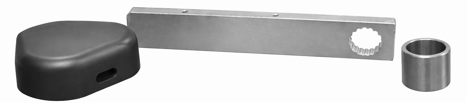 FAAC 428342 / Enganche para brazo | 2604 – FAAC 428342 es un enganche diseñado para la sujeción de brazos rectangulares en barreras vehiculares modelos 615 y 620, fabricado en acero galvanizado de alta resistencia mecánica, permite la fijación firme