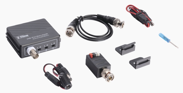 Kit de Baluns Activos / Epcom KIT4501AA | 2604 - Epcom Titanium KIT4501AA es un kit diseñado para la transmisión de señales de video CCTV HD a distancias de hasta 400m a 2 MP mediante cable UTP, integrando un transmisor TT4501T y un receptor TT4501R